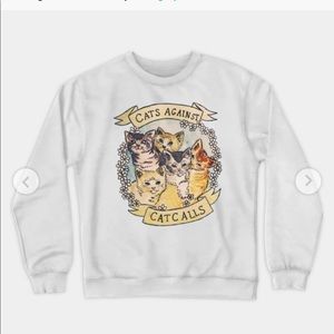 Cats Against Catcalls Crewneck Sweatshirt